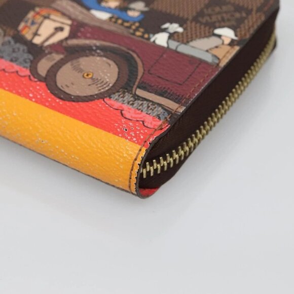 LOUIS VUITTON Damier Evasion Zippy Wallet Long Wallet N61240 LV Auth 125449 - Picture 4 of 16